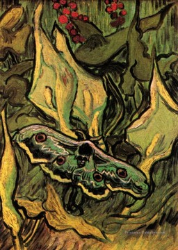 Vincent Van Gogh œuvres - Grand papillon de nuit paon van gogh